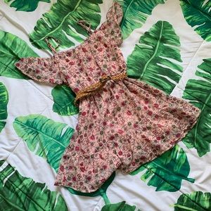 Place floral light pink dress girls